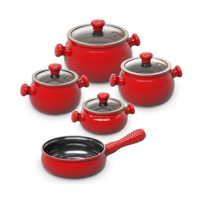 100% Ceramic, Non Toxic, Healthy, Longlasting, Lightweight Cookware Set - Ove...