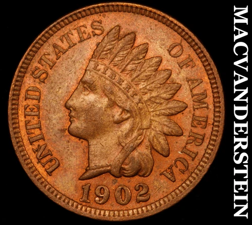 1902 Indian Head Cent - Choice Gem Brilliant Uncirculated++++  Lustrous  #i5930
