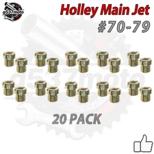 Carburetor Holley Gas Main JETS ASSORTMENT KIT For 1/4-32 70-79 2 EACH 20PACK
