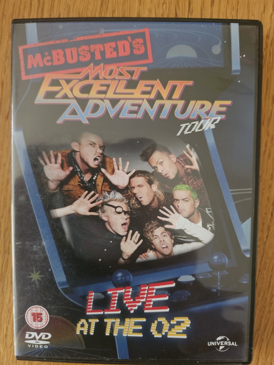 MCBUSTED MOST EXCELLENT ADVENTURE TOUR LIVE AT O2 DVD MUSIC MCFLY