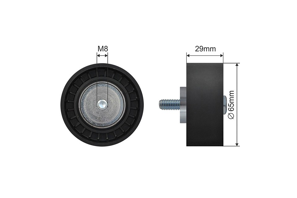 DEFLECTIONGUIDE PULLEY VRIBBED BELT RNK-AR-014 FOR ALFA ROMEO FIAT BRAVO 3.2L - Image 3