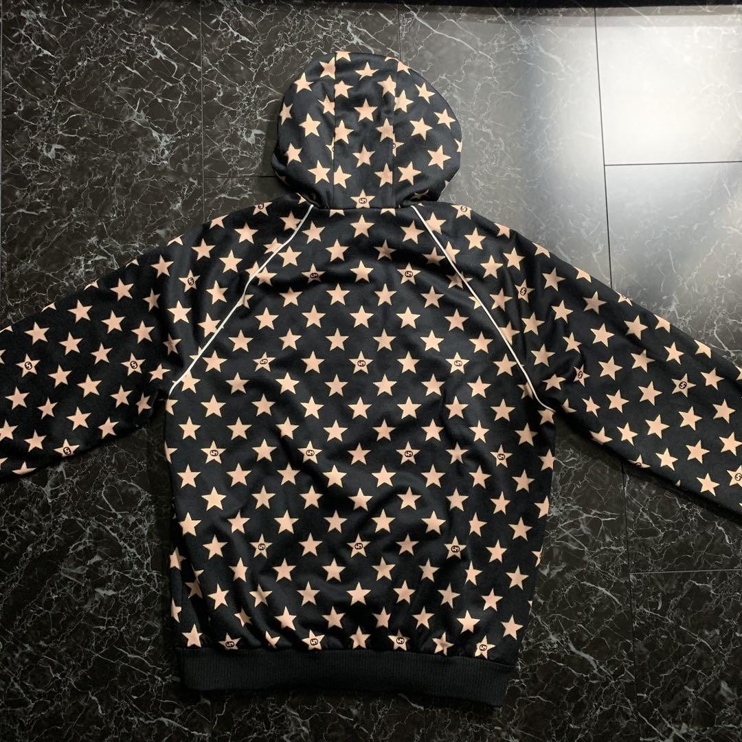 グッチ Hooded Dress With Logo Star Print M Gucci Hooded Dress With Logo Star Print in Black | Lyst