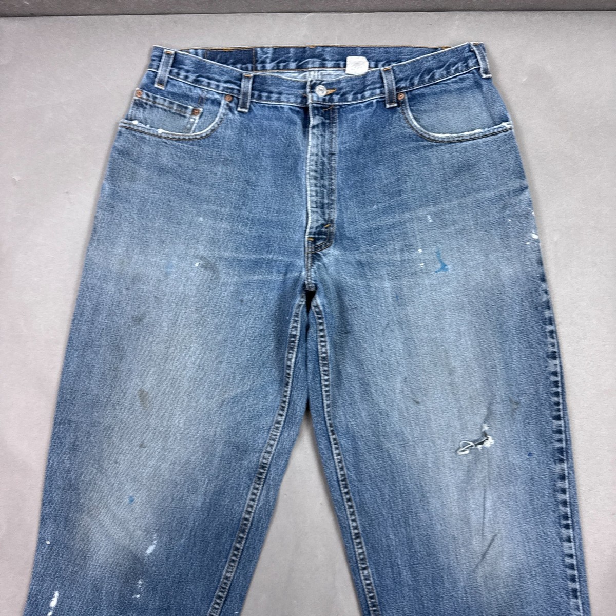 Vintage Levis Jeans Mens 36x30 Blue Baggy Y2K Made USA 570 Wide 