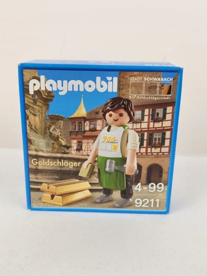 Playmobil 9211 Gold Beater Schwabach Gold Bars Rare Figure 2016