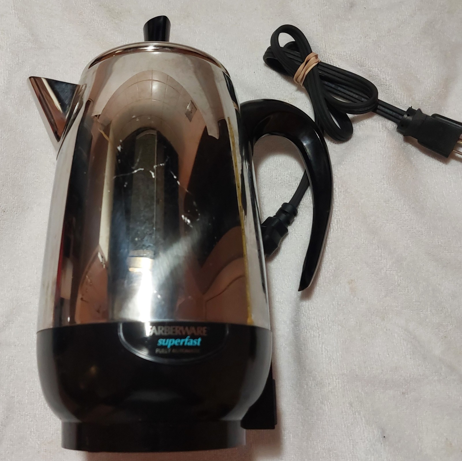 Faberware FCP-280 Superfast Electric Coffee Percolator 8-Cup Polished SS