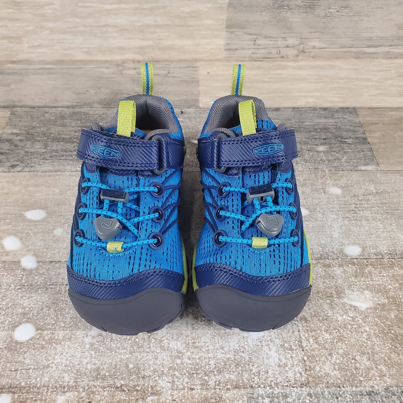 Scarpe da trekking Keen Chandler CNX per bambini taglia 9 blu brillante sneakers con gancio e passante