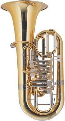 Lechgold F Tuba FT-25/6L Ambtion 6/4  Messing 6 Ventile 4+2 Koffer Koffer Ftuba