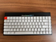 Keychron K3 V2, white, non-backlit, ANSI layout, red switch mechanical keyboard