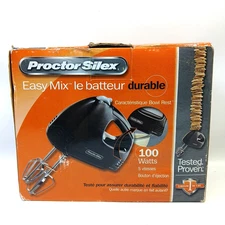 Proctor Silex 62507 5 Speed Durable Easy Mix Mixer Black 100 Watts 