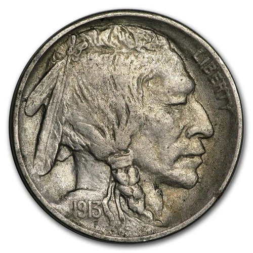 1913 Type-I Buffalo Nickel AU