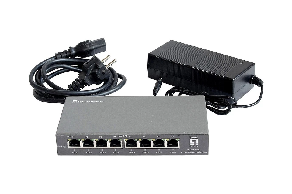 LevelOne GEP-0823 - 8-Port Gigabit PoE Switch