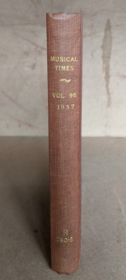 Musical Times Volume 98: January-December 1957 - Bound Set