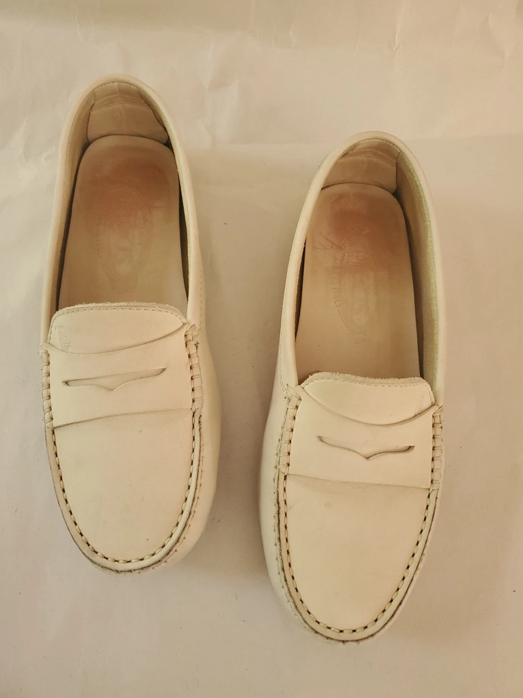 TOD’S MOCASSINO TOD'S donna pelle Nicol Penny suola rigida chiamante beige TG 36 US6