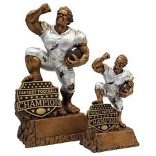 Custom Engraved Monster Fantasy Football Champion Trophy - 6.5 or 10 Inch
