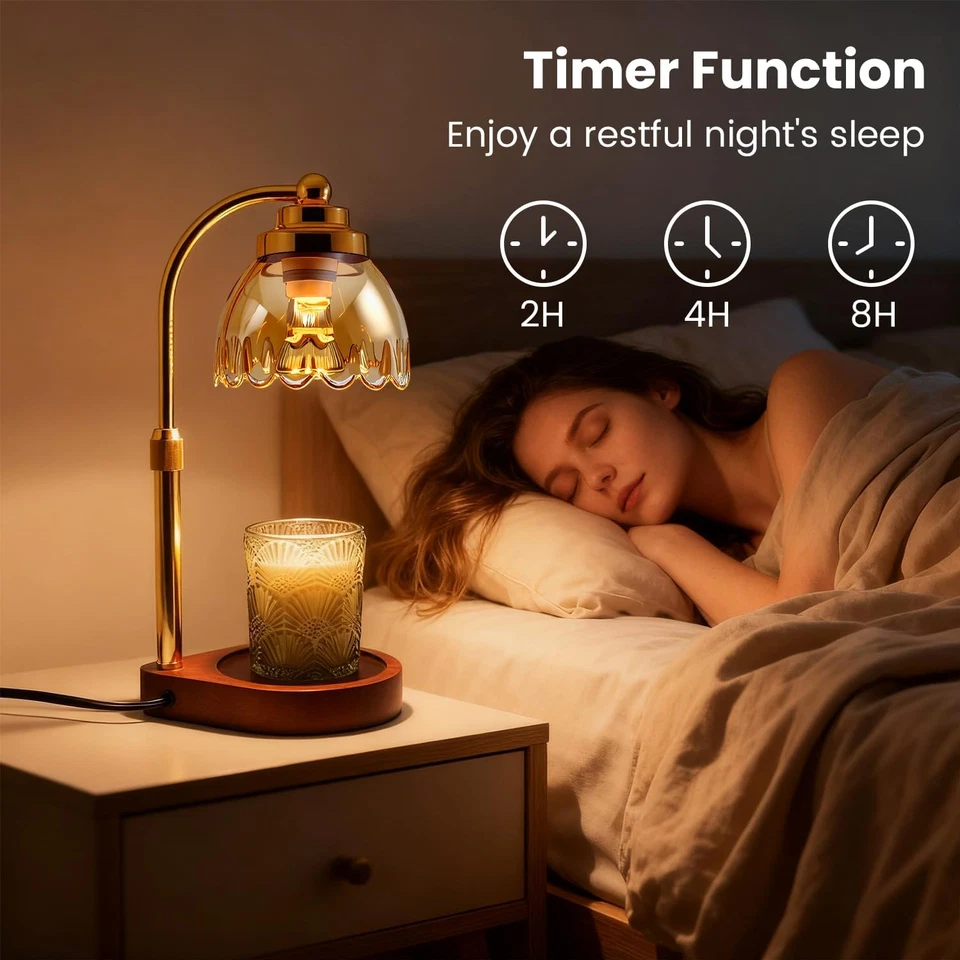 Candle Warmer Lamp with Timer, Birthday Gifts for Women Mom, Dimmable & Height - Image 3 of 4