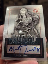 2003 🔥 MARTY TURCO 💥 AUTOGRAPH ✨️ REFRACTOR 🌈 NHL POP 🎉 DALLAS STARS 🌟 CARD