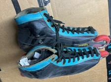 Vintage Bont 5 Wheel Inline Speed Skates sz 38 US6 Sure-Grip AirPro Frames 12.75