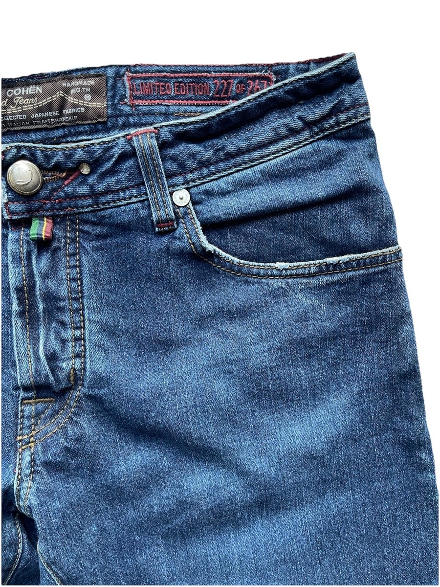 Jacob Cohen J622 Tailored Jeans W34 L35 Blue Slim Fit Limited