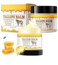 2 Pack Tallow and Honey Balm, Premium Beef Tallow and Wild Honey,Balm for Skin  