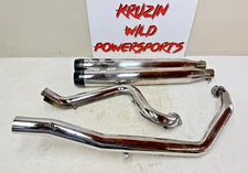 2002 HARLEY Road King Rinehart True Dual Exhaust System Header Pipe +  Mufflers