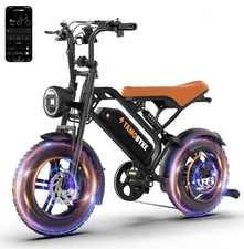 Tamobyke 16" Fat Tire 1500W 32mph 48V 15.6Ah with phone holder and charger