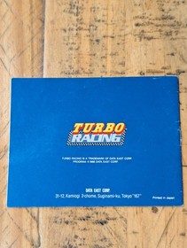 Turbo Racing Nintendo NES (PAL-A) Complete in Box. Tested and Working