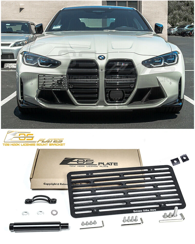 EOS Plate For 21 Up BMW G82 M4 Full Sized Front Tow Hook License