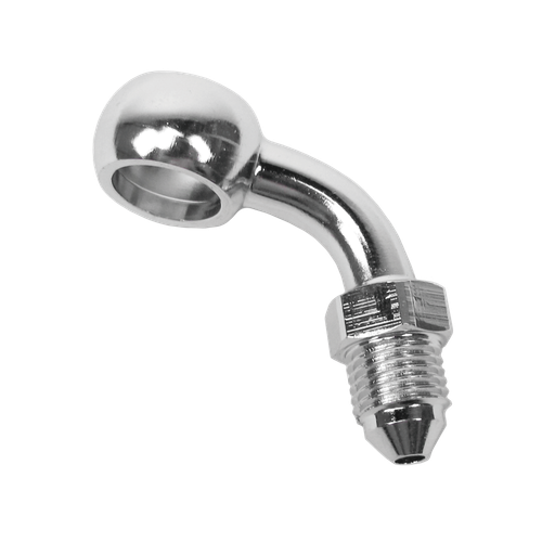 Stainless Steel 3/8" AN3 10mm 90 Degree Banjo Brake Line Fitting for