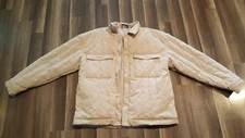 Reclaimed vintage Mens Size XL beige color quilted jacket