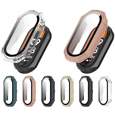 Shell Film Integrated PC + Tempered Film Watch Protective Case for Xiaomi Band8