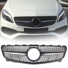 For Mercedes Benz W176 A200 A180 A250 A Klasse 2016-2018 Schwarzer Frontgrill