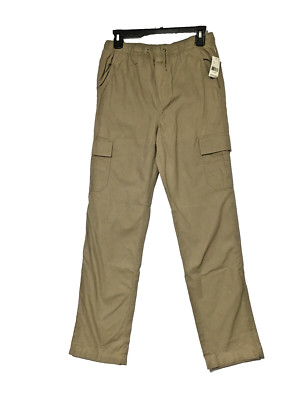 Boys Sears Simply Style Cargo Pants Large 14/16 Waist 28 inches 6 Pockets New