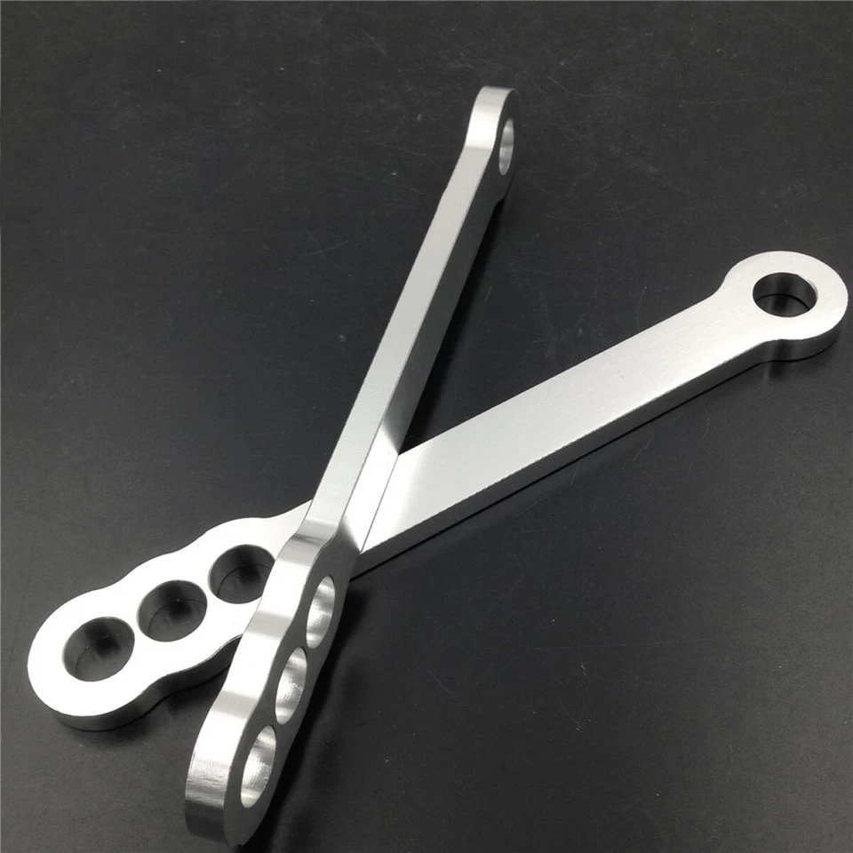 Silver For 1999-2012 2010 2011 Suzuki Hayabusa GSX1300R Motorcycle Lowering Link - Image 4 of 4