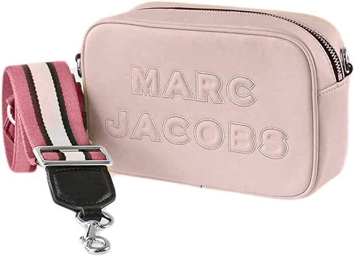 Marc Jacobs Flash Pink Leather Camera Zipper Crossbody Purse Marc Jacobs Flash Pink Leather Camera Zipper Crossbody Purse