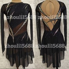 New ice figure skating dress Baton rotating dress custom size