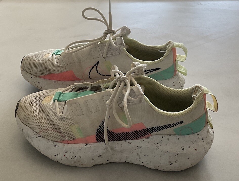 nike crater impact summit white green glow