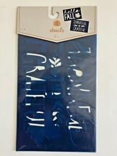 set of 2 Fall stencils hello FALL w/ maple leaf and THANKFUL AND GRATEFUL decor