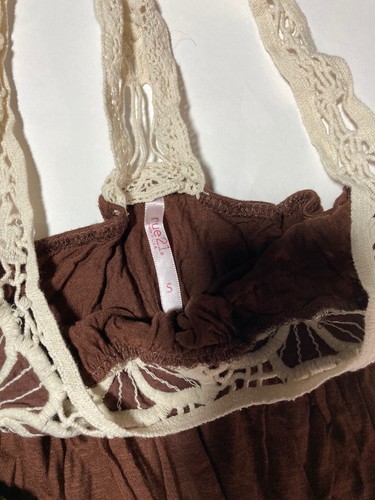 Top sin mangas para mujer Brown Rue 21 talla pequeña - Imagen 2 de 2