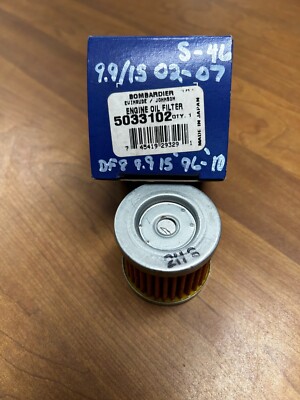 NIB NOS OEM Suzuki Evinrude Johnson Oil Filter 5033102 9.9/15 02-07 DF8/9.9/15