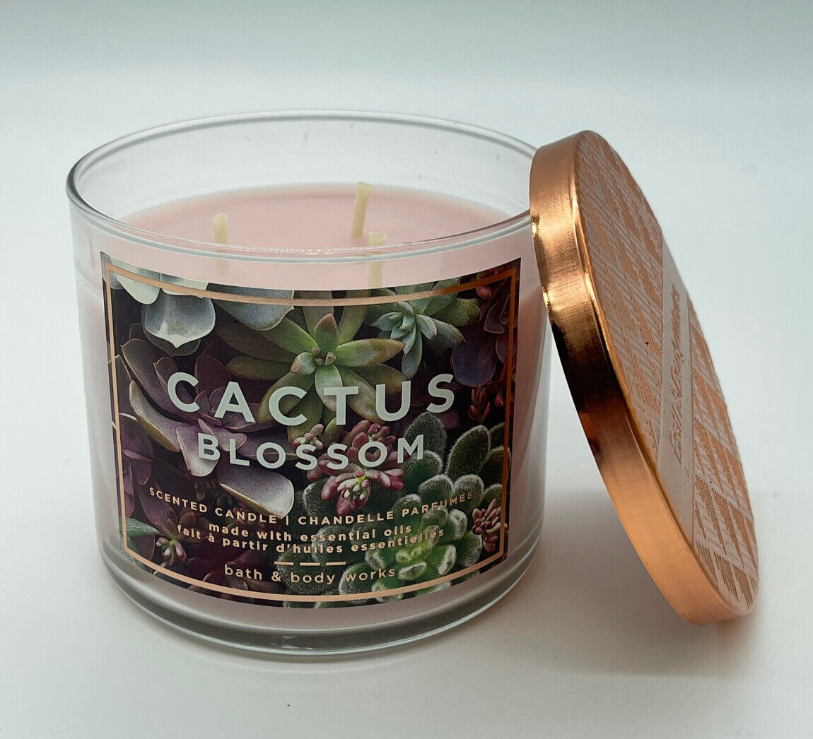 Bath & Body Works Candle 3-Wick CACTUS BLOSSOM Large 14.5 oz | eBay
