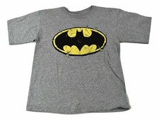 Batman Youth Boys Broken Logo Tee Shirt New 5-6, 6-7, 8