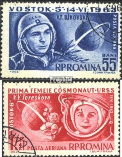 Romania 2171-2172 (completa Edizione) usato 1963 Astronavi Vostok 5 e 6