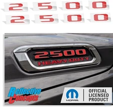2500 Hood Emblem Number Decal Stickers for 2019-2025 Ram 2500
