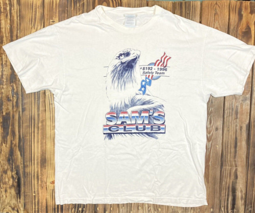 vtg 90's Wal-Mart sams club shirt men's XL safety… - image 1