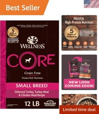 Natural Grain-Free Small Breed Turkey  Chicken Dry Dog Food - USA Made