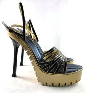 saint laurent gold shoes