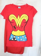 woman costume Wonder Woman shirt and cape, size large