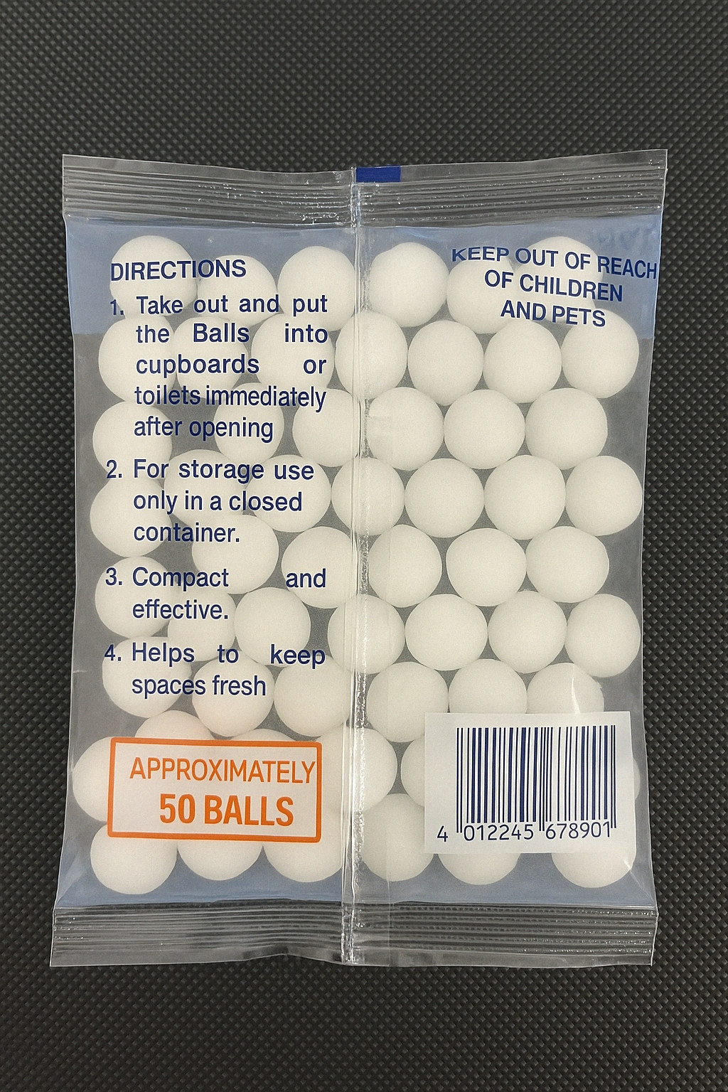 Home Freshener Balls – Long Lasting – For Drawers, Closets, Storage - 50 Balls