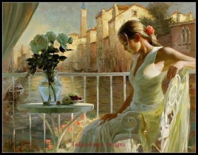 Chart Needlework Embroidery DIY - Counted Cross Stitch Patterns - Venice Canal