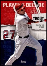 Mike Trout 2020 Topps Player of the Decade 5x7 #MT-8 /49 Angels